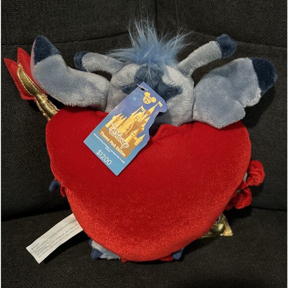 Disney Parks Stitch Valentines beanie vintage plush figure 2005 New With Tags - Picture 2 of 5